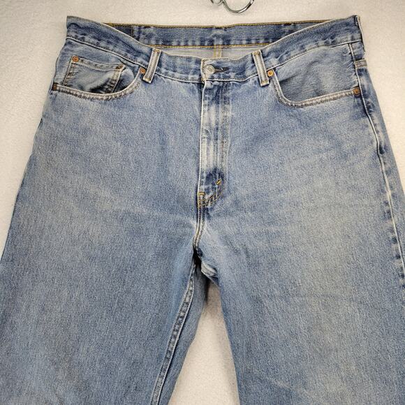 Levis 550 Jeans Mens 38x34 Blue Relaxed Fit Tapered American Workwear Denim - Picture 2 of 12